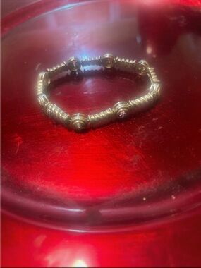 Sterling silver & 14k gold bracelet
